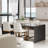 17.875'' H Modern Velvet Upholstered Dining Chair With Gold Metal Frame,-756360398