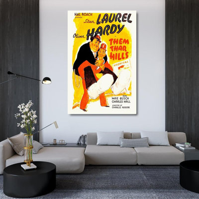 Hollywood Photo Archive Gallery Wrapped Canvas Art: Laurel and Hardy, Them Thar