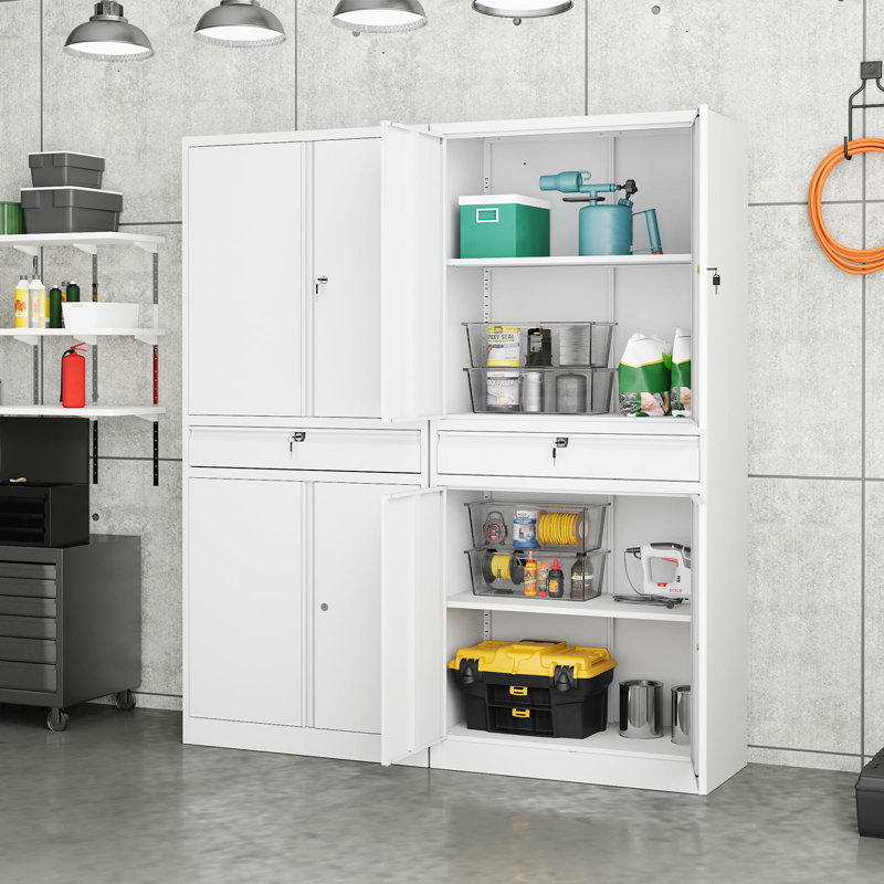 Agilar Steel Locker, White