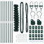 Chain Link Fence With 7 Posts Galvanised Steel-306222713-306222658