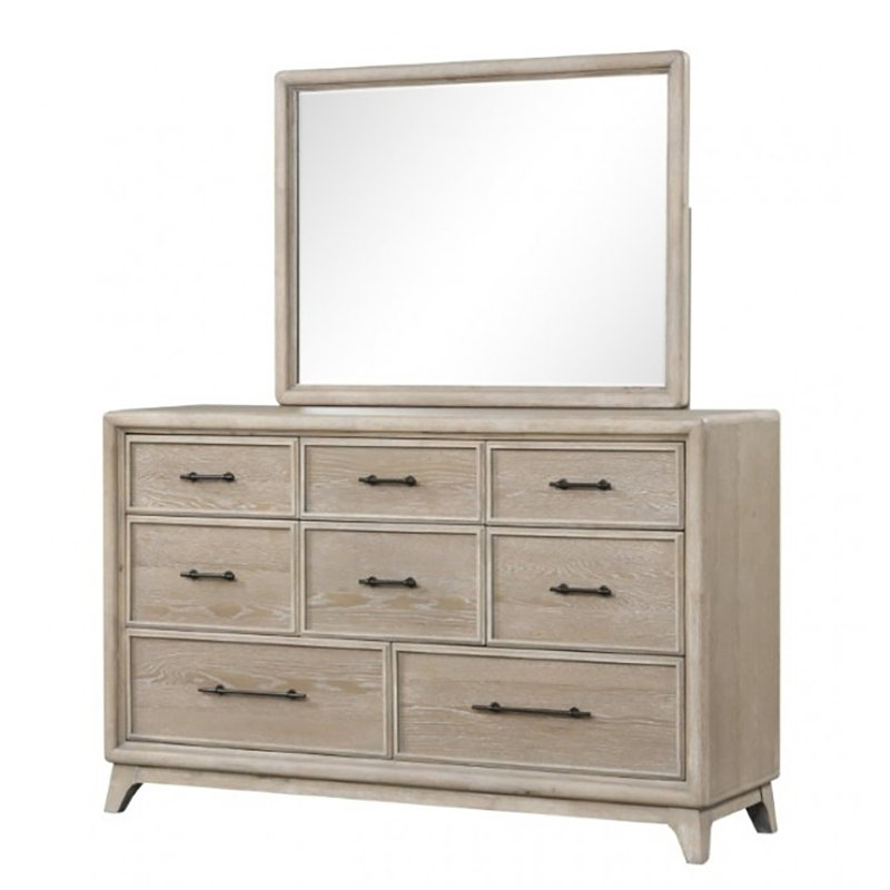 Commode 8 tiroirs avec miroir Durfee