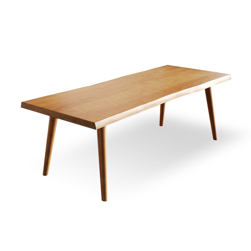 Brown Rectangular Solid Wood Dining Table, 29.53"H x 70.87"L x 31.5"W