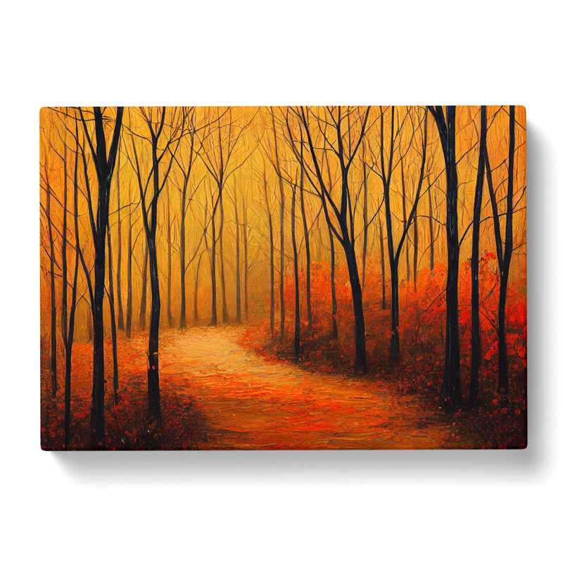 Gorgeous Autumn Forest - Wrapped Canvas, 50cm H x 76cm W x 3cm D