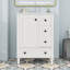 Meuble-lavabo autoportant moderne avec lavabo en céramique durable, rangement spacieux et tiroirs à fermeture en douceur-12352593