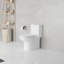 Toilette allongée une pièce de 17,3 po de hauteur confortable, chasse d'eau 1,1 / 1,6 siphon avec MaP 1000 g, siège à fermeture en douceur et à dégagement rapide inclus, blanc brillant-117244002