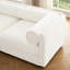 Chenille blanche 2 avec rangement, moderne, cylindrique et pour une expérience confortable, option de mobilier de salon en tissu, ergonomique, peu encombrante-1959651198