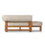 Malta Outdoor Teak Chaise Lounge