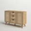 Armoire d'appoint en rotin naturel à 3 tiroirs et 2 portes Atwood