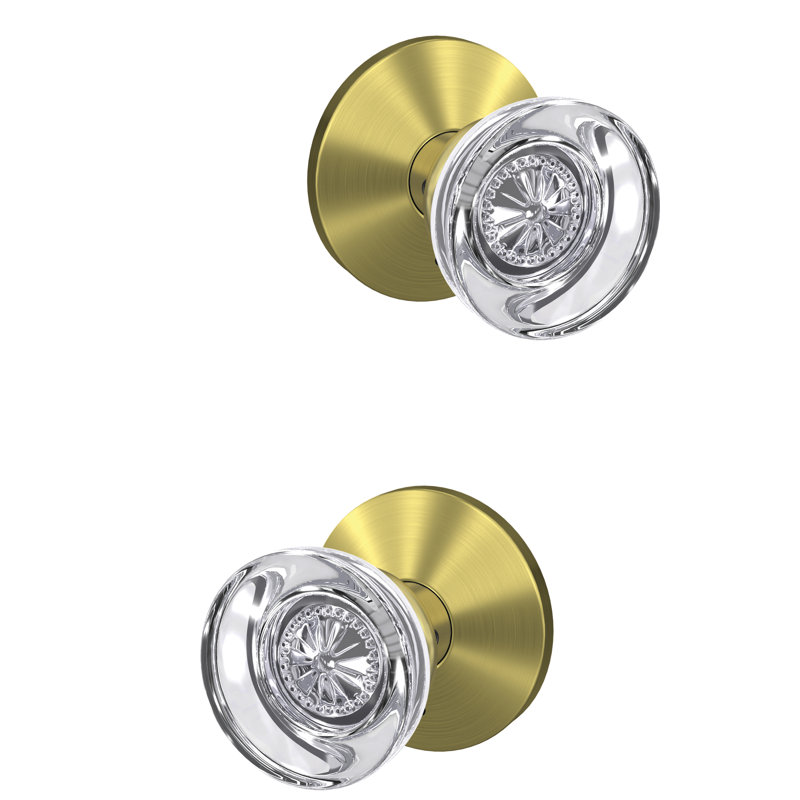 Hobson Door Knob, Satin Brass
