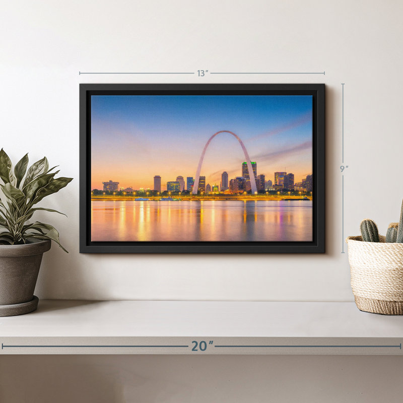 Impression sur toile Saint Louis Gateway Arch, H 9 po x l 13 po