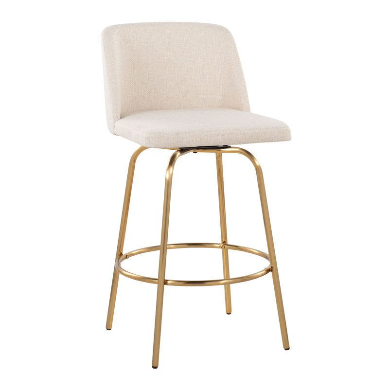 Contemporary Counter Stool, Beige