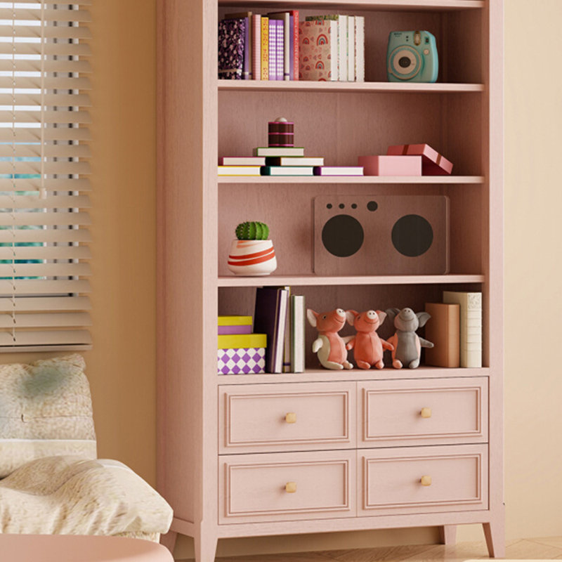 Bibliothèque American style rose, (5 tablettes) H 74,8 po x l 39,7 po x P 13,78 po