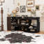 Ensemble de 2, armoire de rangement multifonctionnelle de buffet de 32,5 po à 58,8 po de largeur avec tiroir