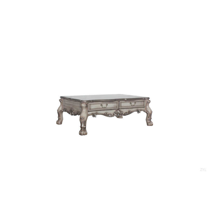White Finish Coffee Table