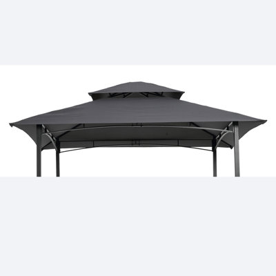Auvent de remplacement pour pavillon de jardin, toit de tente de barbecue à deux niveaux