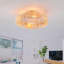 Ventilateurs de plafond en corde de 20 po avec ventilateur encastré à distance et encastré avec lumière et profil bas Lustre à 6 vitesses avec ventilateur de plafond à courant continu pour la chambre du salon. - Ampoules non incluses - blanc mat-129587528