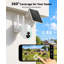 Caméra de sécurité extérieure PTZ solaire 4G LTE cellulaire, sans Wi-Fi avec carte SIM, résolution 2K, vision nocturne avec projecteur pour ferme et jardin.