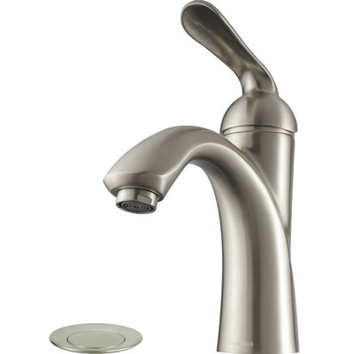 Single-Hole Single-handle Bathroom Faucet with Drain Assembly