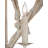 Driftwood Wrought Iron Dimmable Globe Chandelier