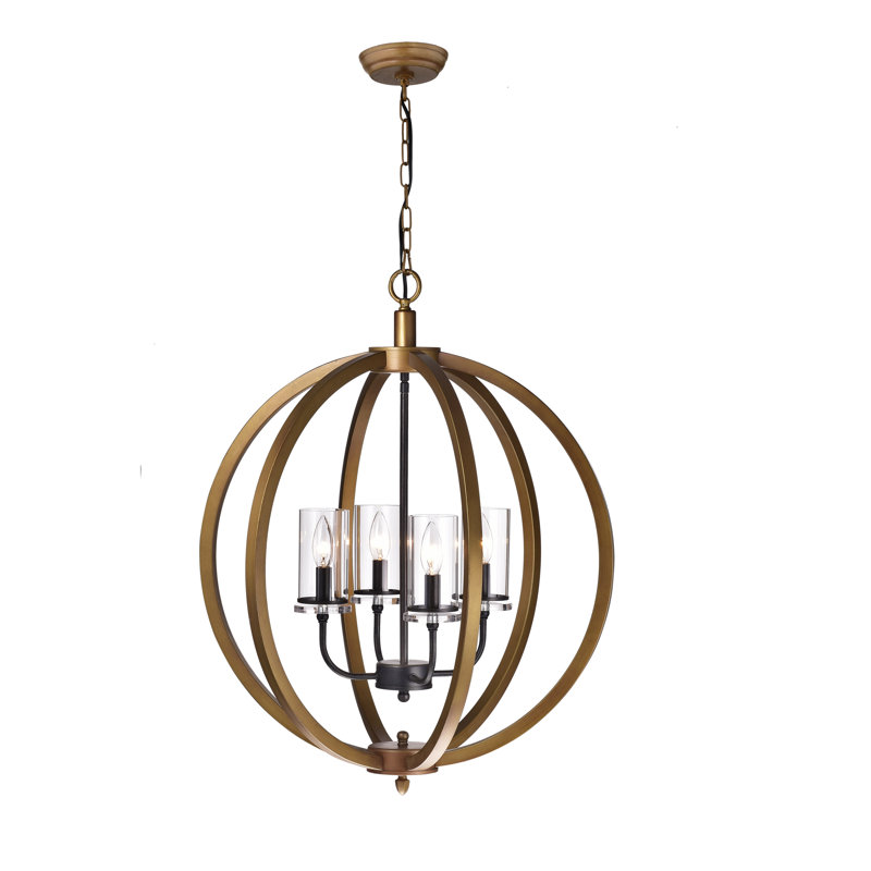 Hanrahan 4 - Light Dimmable Globe Chandelier