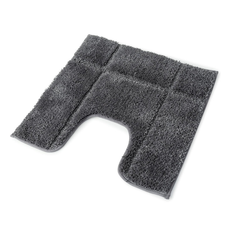 Microfibre Non-Slip Bath Rug, Slate