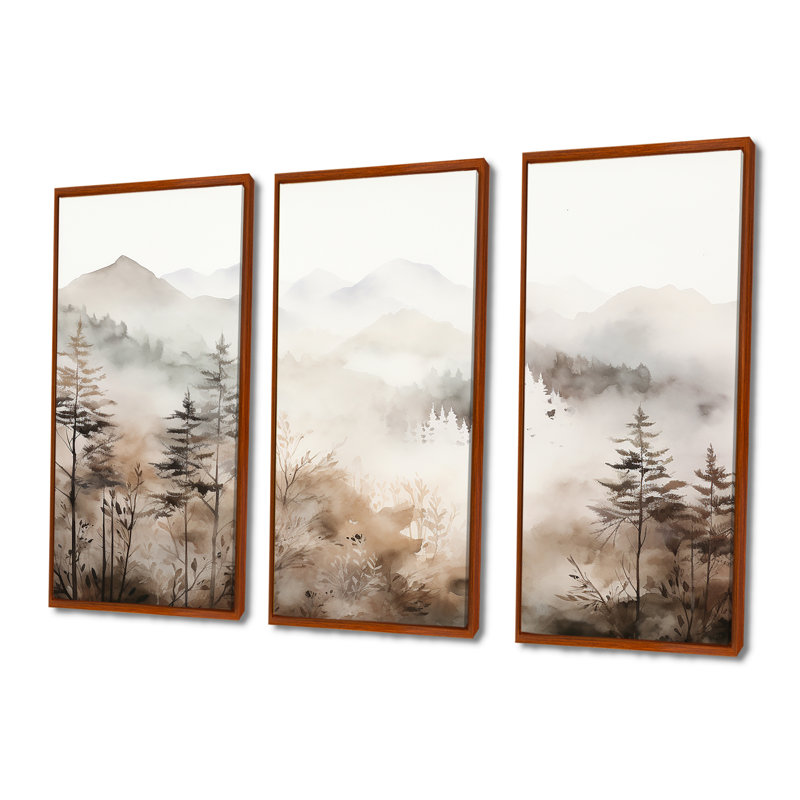Ensemble de salon Nature S Harmony Serenity, H 28 po x l 36 po x P 1 po, Cadre flottant brun