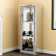 Amla Display Stand Mirrored Finished with Crushed Crystals Inlay