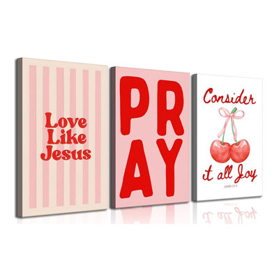 3 Piece Wrapped Canvas Wall Art