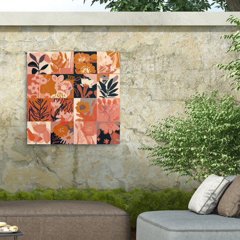 Treechild  Flower Memory Outdoor  Canvas, H 14 po x l 14 po