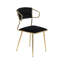 Diodorus 43cm H Velvet Upholstered Metal Side Chair-1559193620