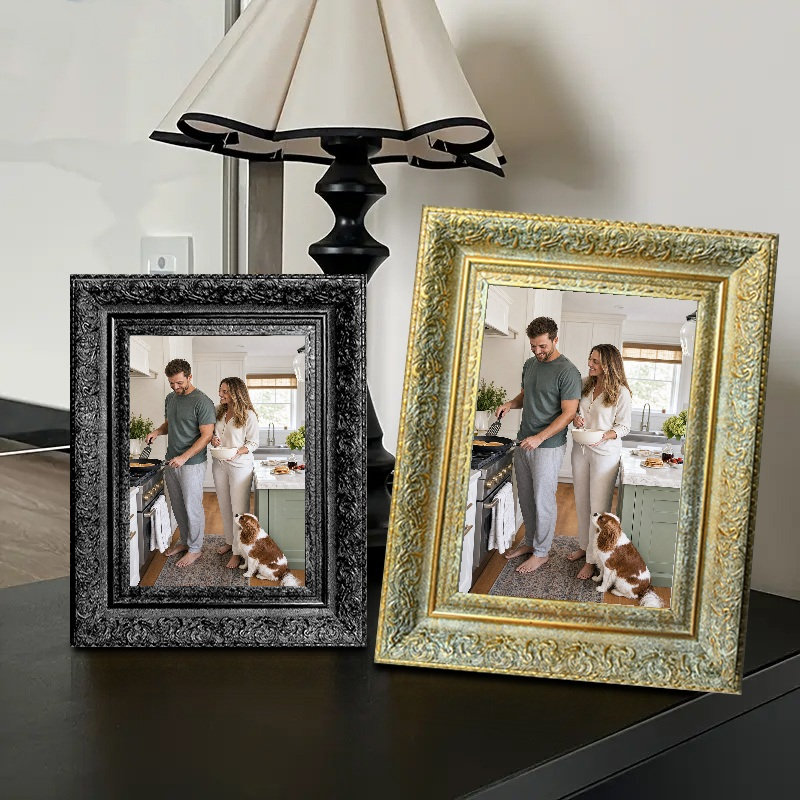 Cadre photo chaud antique 1PC 8 "x 10" avec cadre PS, Antique Gold, 1, L 8 po x H 10 po