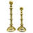 17'' H Aluminum Candlestick Set of 2 Large and Small Metal Candelabras-1754240297