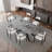 Louina 70.8" to 102.3" Extendable Rectangular Dining Table with Fabric Chairs Dining Set-1003328406-1003328404-1003697969