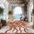Area Rugs Waterproof Outdoor Rug Vintage Outdoor Furniture Patio Plastic Rugs for Backyard Deck Camping Balcony Beach-970090865-970090858