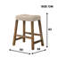 Ensemble de 2 tabourets de comptoir rustiques, tabourets de bar de ferme en bois sans dossier de 25 pouces, siège à hauteur de comptoir compact