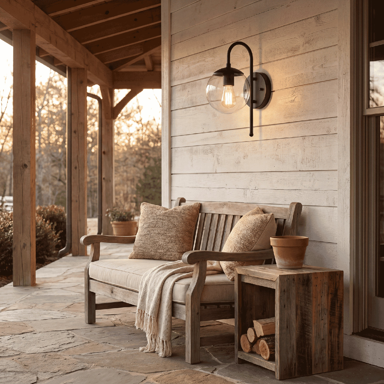 Elba Outdoor Wall Lantern, Oil Rubbed Bronze