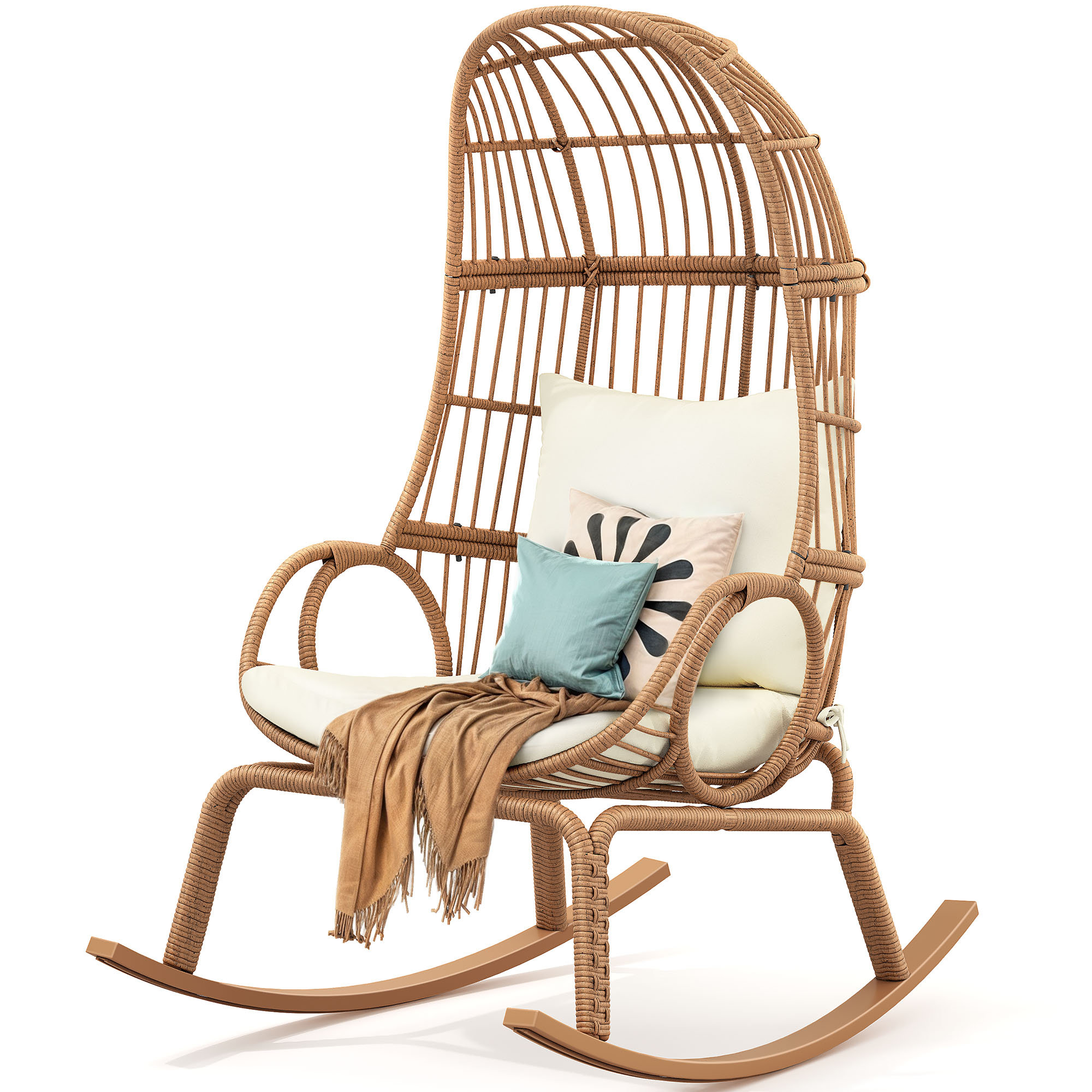 Bay Isle Home™ Outdoor Rocking Egg Chair & Reviews | Wayfair