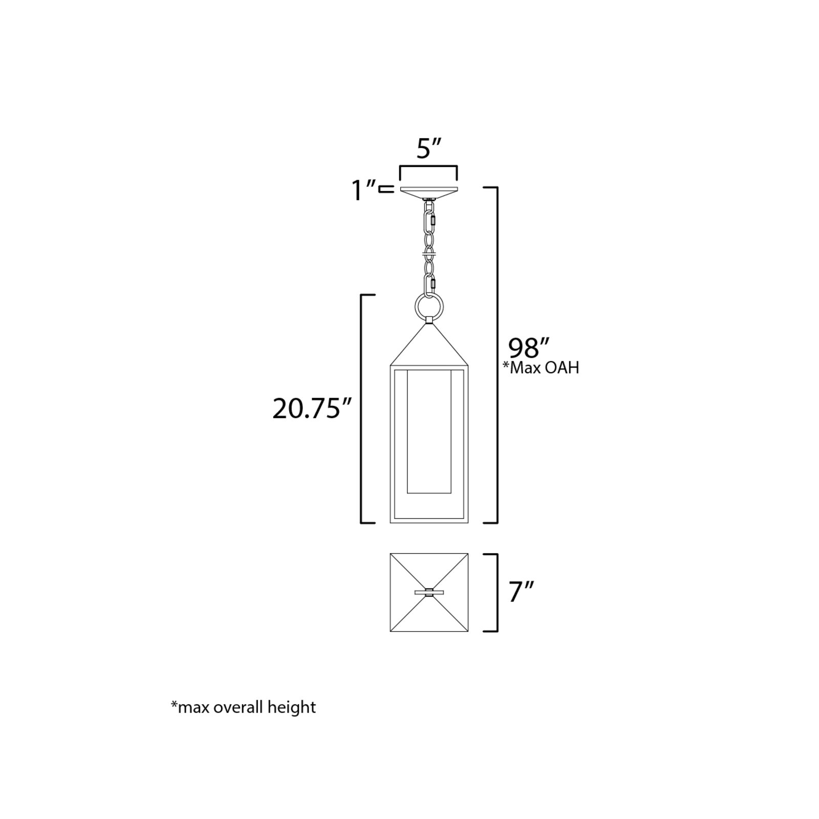 Munich Frosted Outdoor Aluminum Pendant