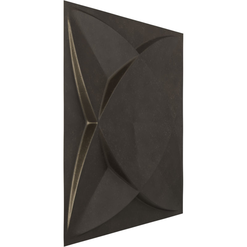 Universal Aged Metallic Weathered Steel 3D Wall Panel