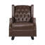 Chaise berçante à oreilles capitonnée-454520975