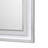 Gala Dresser Mirror, Embedded Crystal Trim w LED, Gray 40x44 Rectangular