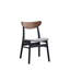 Chaise d'appoint en bois (ensemble de 2)