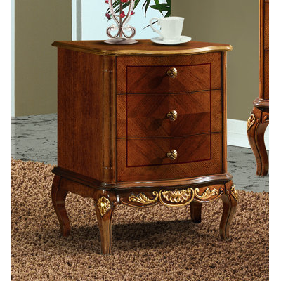 Burtrum 52cm W Solid + Manufactured Wood Bedside Table
