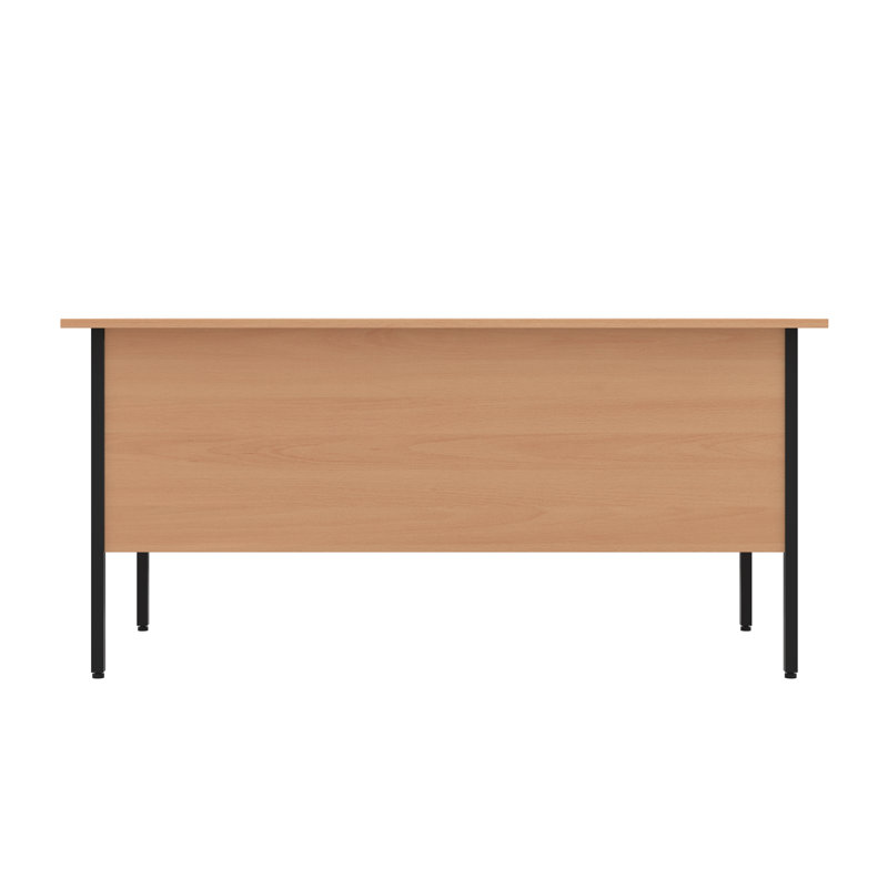 Dorino Metal Base Desk Shell, Light Brown, 73cm H x 120cm W x 75cm D