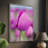 Magenta Stem Framed Print - Solid Wood-470361937