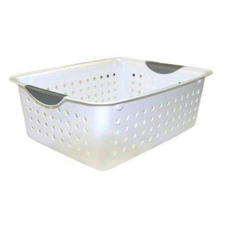 Sterilite Medium Ultra Plastic Storage Organizer Basket with Handles, (12  Pack)