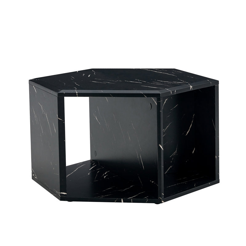Hexagonal MDF Coffee Table, Multi-Hole Design To Give More Storage Space, Simple And Convenient Design Makes It Suitable For All Kinds Of Style Scenes. 25*21.6