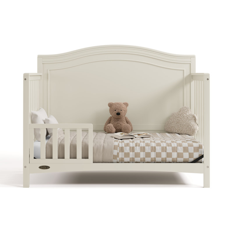Lit de bébé convertible Paris 4 en 1, Avoine givrée, Lit à barreaux
