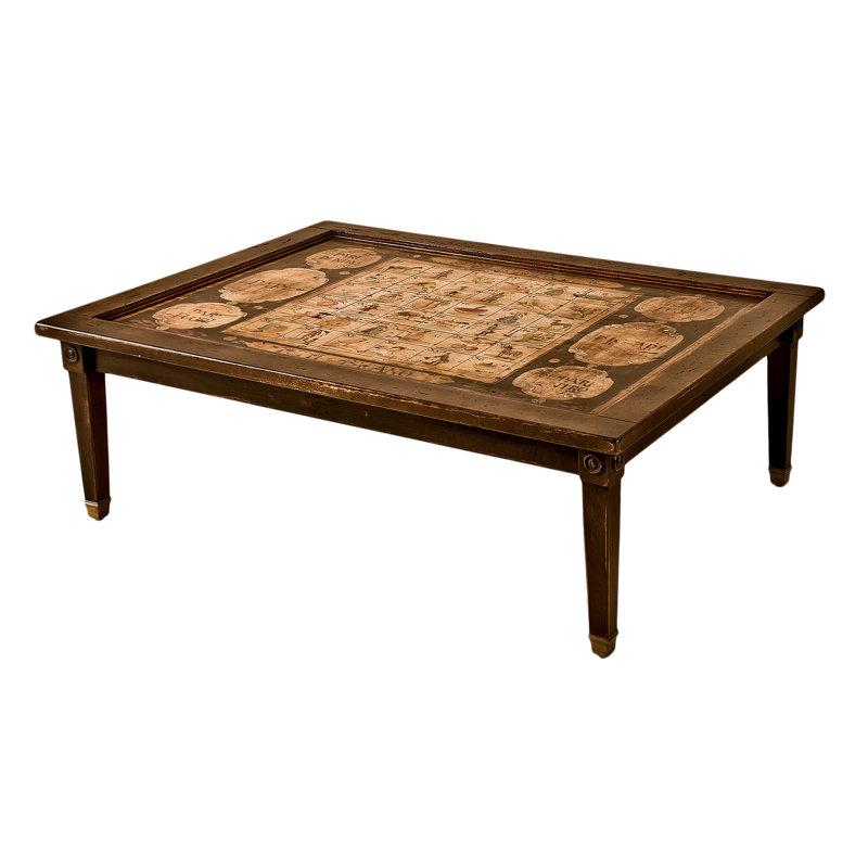 Table basse avec dessus de plateau