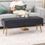 Tabouret de repose-pieds rectangulaire en velours-679863225